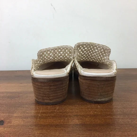 CHINESE LAUNDRY Mayflower Woven Heeled Mule Pointed Toe Beige Women’s Size 7.5. - Picture 7 of 11